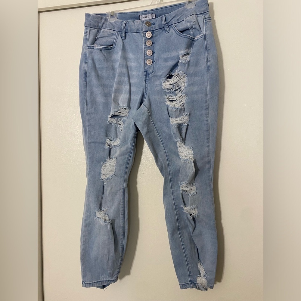 Rue21 Size 16 High Rise Light Blue Skinny Jeans